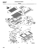 SHELVES Diagram and Parts List for GRT18QNCD5  Gibson Refrigerator