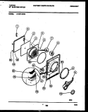 DOOR PARTS Diagram and Parts List for 47-2251-23-04  Tappan Dryer