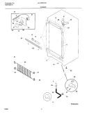 CABINET Diagram and Parts List for UL2100ECW1  Electrolux Freezer