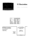 COVER Diagram and Parts List for EW30CC55GS3  Electrolux Cooktop