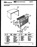 CABINET PARTS Diagram and Parts List for AM12C5EYA  Gibson Air Conditioner