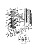 SYSTEM Diagram and Parts List for GFU21M9AW4  Gibson Freezer