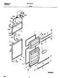 DOOR Diagram and Parts List for MRT15CSEW3  Frigidaire Refrigerator