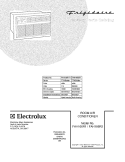 COVER Diagram and Parts List for FAH106R1T1  Frigidaire Air Conditioner