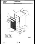 CABINET FRONT AND WRAPPER Diagram and Parts List for MDD25TG1  Gibson Dehumidifier