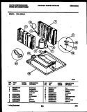 UNIT PARTS Diagram and Parts List for WAL123S1A1  Frigidaire Air Conditioner