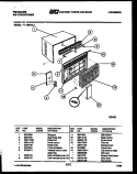 CABINET PARTS Diagram and Parts List for AW10MT5L1  Frigidaire Air Conditioner