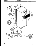 SYSTEM AND AUTOMATIC DEFROST PARTS Diagram and Parts List for MRT18BRAW0  Frigidaire Refrigerator