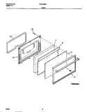 DOOR Diagram and Parts List for GEF350SBDB  Gibson Range