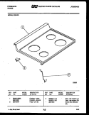 Part Location Diagram of 5303210999 Frigidaire COOKTOP-WHITE