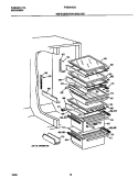REFR SHELVES Diagram and Parts List for FRS24AGGW4  Frigidaire Refrigerator