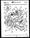 BLOWER, IDLER ARM CLUTCH AND MOTOR Diagram and Parts List for GL27M6WXFB  Gibson Washer Dryer Combo