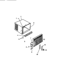 CABINET, FRONT, WRAPPER Diagram and Parts List for S418B2SA  Kelvinator Air Conditioner
