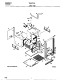 LOWER BODY Diagram and Parts List for TEB555CCB3  Tappan Wall Oven