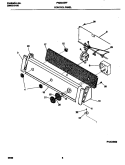 CONTROL PANEL Diagram and Parts List for FWX445RFT3  Frigidaire Washer