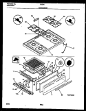 COOKTOP AND BROILER DRAWER PARTS Diagram and Parts List for G32BNW5  Frigidaire Range