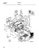 BODY Diagram and Parts List for PLEF489ACD  Frigidaire Range