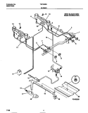 BURNER Diagram and Parts List for TGF332BCDB  Tappan Range