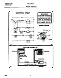 WIRING DIAGRAM Diagram and Parts List for MFU12M0BW3  Frigidaire Freezer