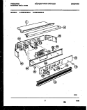 CONTROL PANEL Diagram and Parts List for FEB702BBBA  Frigidaire Wall Oven