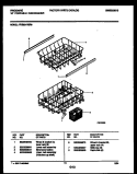 RACKS AND TRAYS Diagram and Parts List for FDS231RBR0  Frigidaire Dishwasher