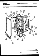 TUB AND FRAME PARTS Diagram and Parts List for DB418PW2  Frigidaire Dishwasher