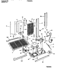 COOLING SYSTEM Diagram and Parts List for FRS26XRAB1  Frigidaire Refrigerator