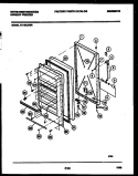 DOOR PARTS Diagram and Parts List for FU196LRW6  Frigidaire Freezer