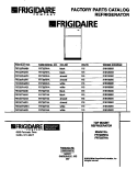 COVER Diagram and Parts List for FRT22RHAD1  Frigidaire Refrigerator