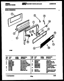 BACKGUARD Diagram and Parts List for CEC3M2WXA  Gibson Range