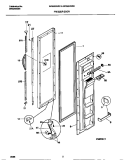 FREEZER DOOR Diagram and Parts List for WRS22WRCW2  Frigidaire Refrigerator