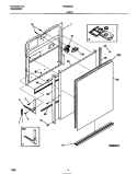 DOOR Diagram and Parts List for FDB636GFS1  Frigidaire Dishwasher