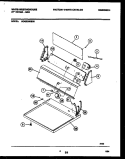 CONSOLE AND CONTROL PARTS Diagram and Parts List for WDG336RBSW0  Frigidaire Dryer