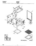 BODY Diagram and Parts List for MPF300PBWD  Frigidaire Range