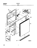 DOOR Diagram and Parts List for MDB125RGR0  Frigidaire Dishwasher