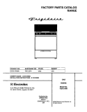 COVER Diagram and Parts List for FSF311PHWA  Frigidaire Range