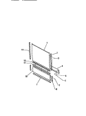 OUTER DOOR Diagram and Parts List for DWU4005W3  Kelvinator Dishwasher