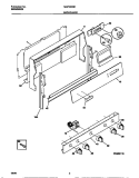 BACKGUARD Diagram and Parts List for MGF333SEDB  Frigidaire Range