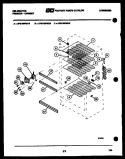 SHELVES AND SUPPORTS Diagram and Parts List for UFS160FM2W  Kelvinator Freezer