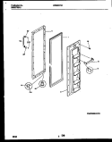 FREEZER DOOR PARTS Diagram and Parts List for MRS20HRAD3  Frigidaire Refrigerator