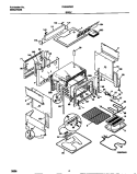 BODY Diagram and Parts List for FES300WCWD  Frigidaire Range