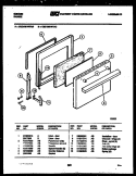 DOOR PARTS Diagram and Parts List for CEC1M1WTAB  Gibson Range