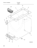 CABINET Diagram and Parts List for FFC0522GB1  Frigidaire Freezer