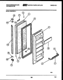 FREEZER DOOR PARTS Diagram and Parts List for RS227MCD1  Frigidaire Refrigerator