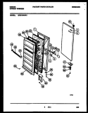 DOOR PARTS Diagram and Parts List for GFU21M4AW1  Gibson Freezer