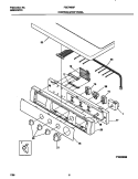 CONTROLS / TOP PANEL Diagram and Parts List for FSE748GFS0  Frigidaire Dryer