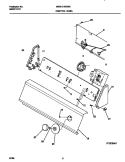 CONTROL PANEL Diagram and Parts List for MWX121REW2  Frigidaire Washer