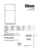 COVER Diagram and Parts List for GRT18S6AQ2  Gibson Refrigerator