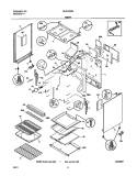 BODY Diagram and Parts List for GLGFS66AQB  Frigidaire Range