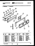 BACKGUARD Diagram and Parts List for GF830HXD7  Frigidaire Range